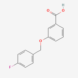molecular formula C14H11FO3 B1298517 3-(4-Fluoro-benzyloxy)-benzoic acid CAS No. 457-97-6