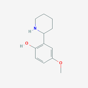 4-Methoxy-2-(piperidin-2-yl)phenol