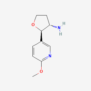 (2R,3S)-2-(6-Methoxypyridin-3-yl)tetrahydrofuran-3-amine