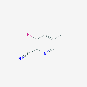 molecular formula C7H5FN2 B12985184 3-Fluoro-5-methylpicolinonitrile 