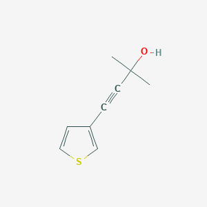 3-Butyn-2-ol, 2-methyl-4-(3-thienyl)-