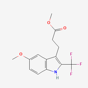 Methyl 3-(5-methoxy-2-(trifluoromethyl)-1H-indol-3-yl)propanoate