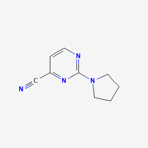 2-(Pyrrolidin-1-yl)pyrimidine-4-carbonitrile