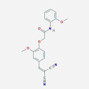 2-(4-(2,2-Dicyanovinyl)-2-methoxyphenoxy)-N-(2-methoxyphenyl)acetamide