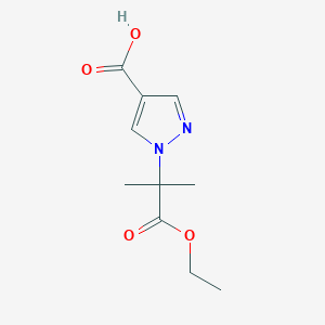 1-(1-Ethoxy-2-methyl-1-oxopropan-2-yl)-1H-pyrazole-4-carboxylic acid