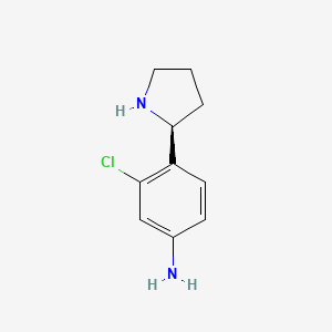 (S)-3-Chloro-4-(pyrrolidin-2-yl)aniline