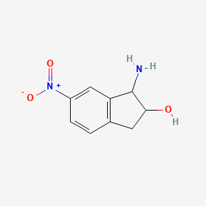 1-Amino-6-nitro-2,3-dihydro-1H-inden-2-OL