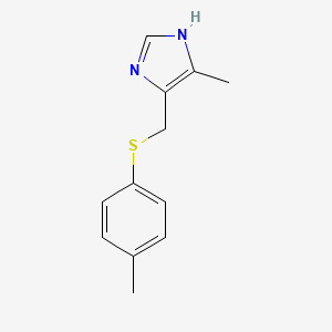 4-Methyl-5-((p-tolylthio)methyl)-1H-imidazole