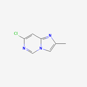 molecular formula C7H6ClN3 B12985366 7-Chloro-2-methylimidazo[1,2-c]pyrimidine 