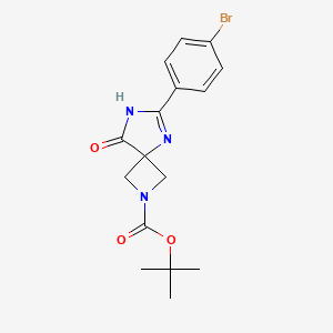 tert-Butyl 6-(4-bromophenyl)-8-oxo-2,5,7-triazaspiro[3.4]oct-5-ene-2-carboxylate