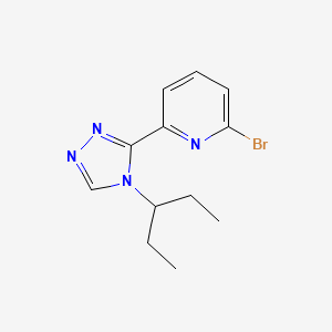 2-Bromo-6-(4-(pentan-3-yl)-4H-1,2,4-triazol-3-yl)pyridine