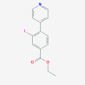 Ethyl 3-iodo-4-(pyridin-4-yl)benzoate