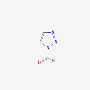 molecular formula C3H3N3O B12985408 1H-1,2,3-Triazole-1-carbaldehyde 