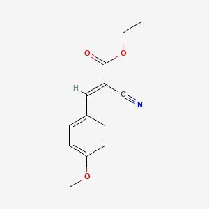 molecular formula C13H13NO3 B1298541 2-氰基-3-(4-甲氧基苯基)丙烯酸乙酯 CAS No. 2286-29-5
