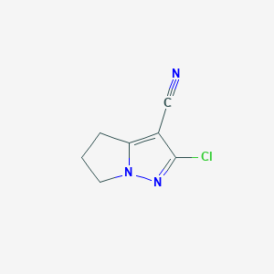 2-Chloro-5,6-dihydro-4H-pyrrolo[1,2-b]pyrazole-3-carbonitrile