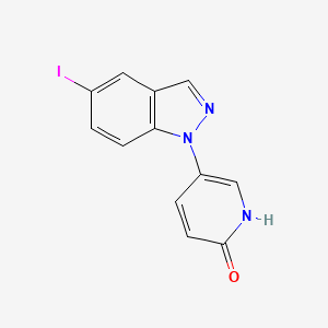 5-(5-Iodo-1H-indazol-1-yl)pyridin-2(1H)-one