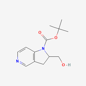 tert-Butyl 2-(hydroxymethyl)-2,3-dihydro-1H-pyrrolo[3,2-c]pyridine-1-carboxylate