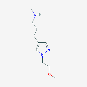 {3-[1-(2-methoxyethyl)-1H-pyrazol-4-yl]propyl}(methyl)amine