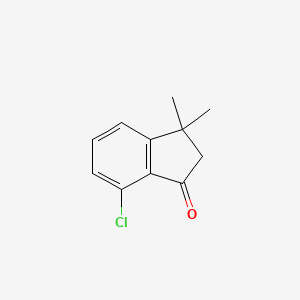 7-Chloro-3,3-dimethyl-2,3-dihydro-1h-inden-1-one