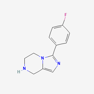 3-(4-Fluorophenyl)-5,6,7,8-tetrahydroimidazo[1,5-a]pyrazine