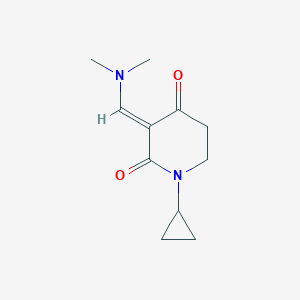 (E)-1-Cyclopropyl-3-((dimethylamino)methylene)piperidine-2,4-dione