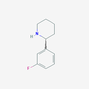 molecular formula C11H14FN B12985638 (R)-2-(3-Fluorophenyl)piperidine 