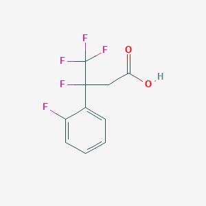 3,4,4,4-Tetrafluoro-3-(2-fluorophenyl)butanoic acid