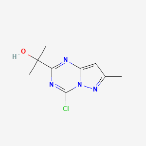 2-(4-Chloro-7-methyl-pyrazolo[1,5-a][1,3,5]triazin-2-yl)propan-2-ol