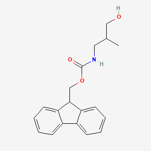 molecular formula C19H21NO3 B12985672 (9H-Fluoren-9-yl)methyl (3-hydroxy-2-methylpropyl)carbamate 