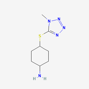 4-((1-Methyl-1H-tetrazol-5-yl)thio)cyclohexan-1-amine