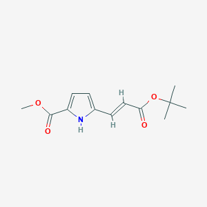 (E)-methyl 5-(3-tert-butoxy-3-oxoprop-1-enyl)-1H-pyrrole-2-carboxylate