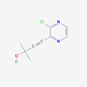 4-(3-Chloropyrazin-2-yl)-2-methylbut-3-yn-2-ol