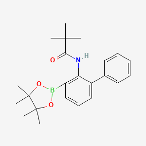 N-(3-(4,4,5,5-Tetramethyl-1,3,2-dioxaborolan-2-yl)-[1,1'-biphenyl]-2-yl)pivalamide