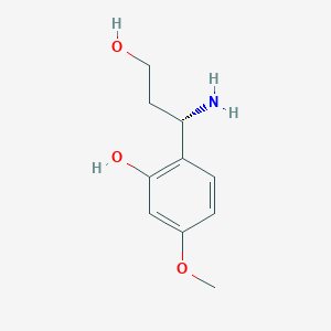 (S)-2-(1-Amino-3-hydroxypropyl)-5-methoxyphenol