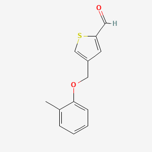 4-((o-Tolyloxy)methyl)thiophene-2-carbaldehyde