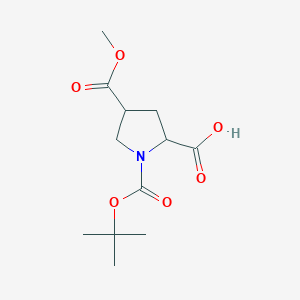 1-[(Tert-butoxy)carbonyl]-4-(methoxycarbonyl)pyrrolidine-2-carboxylic acid