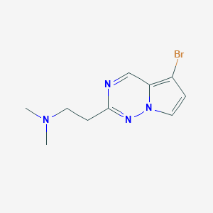 2-(5-Bromopyrrolo[2,1-f][1,2,4]triazin-2-yl)-N,N-dimethylethan-1-amine