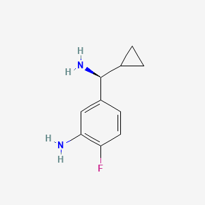 (S)-5-(Amino(cyclopropyl)methyl)-2-fluoroaniline