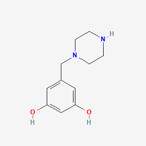 5-(Piperazin-1-ylmethyl)benzene-1,3-diol