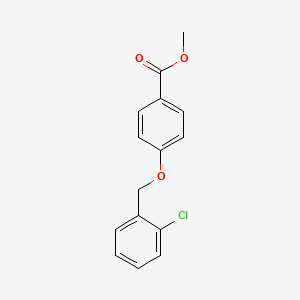 molecular formula C15H13ClO3 B1298589 4-[(2-氯苄基)氧基]苯甲酸甲酯 CAS No. 128982-49-0