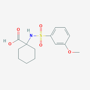 molecular formula C14H19NO5S B1298591 1-[(3-甲氧基苯基)磺酰氨基]环己烷-1-羧酸 CAS No. 708285-81-8