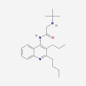 N-(2-Butyl-3-propylquinolin-4-yl)-2-(tert-butylamino)acetamide