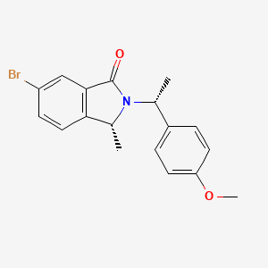 (R)-6-Bromo-2-((R)-1-(4-methoxyphenyl)ethyl)-3-methylisoindolin-1-one