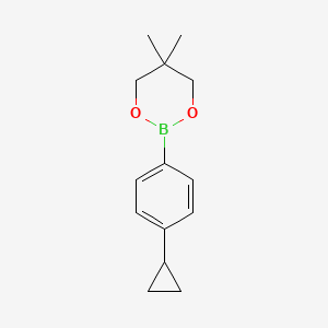 2-(4-Cyclopropylphenyl)-5,5-dimethyl-1,3,2-dioxaborinane