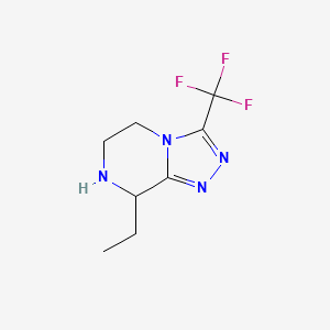 8-Ethyl-3-(trifluoromethyl)-5,6,7,8-tetrahydro-[1,2,4]triazolo[4,3-a]pyrazine