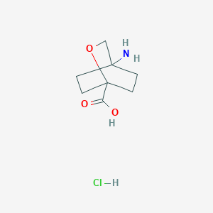 4-Amino-2-oxabicyclo[2.2.2]octane-1-carboxylic acid hydrochloride