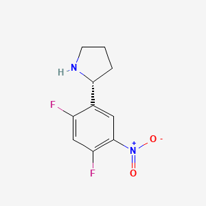 (R)-2-(2,4-Difluoro-5-nitrophenyl)pyrrolidine