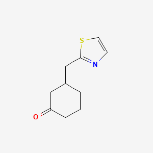 3-(Thiazol-2-ylmethyl)cyclohexan-1-one