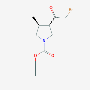 tert-Butyl (3S,4S)-3-(2-bromoacetyl)-4-methylpyrrolidine-1-carboxylate