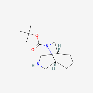 molecular formula C13H24N2O2 B12986013 tert-Butyl (1R,5R)-3,9-diazabicyclo[3.3.2]decane-9-carboxylate 